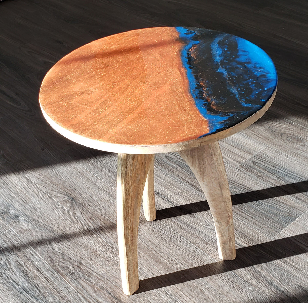 Resin Top Side Table