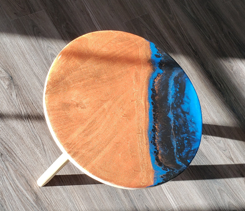 Resin Top Side Table