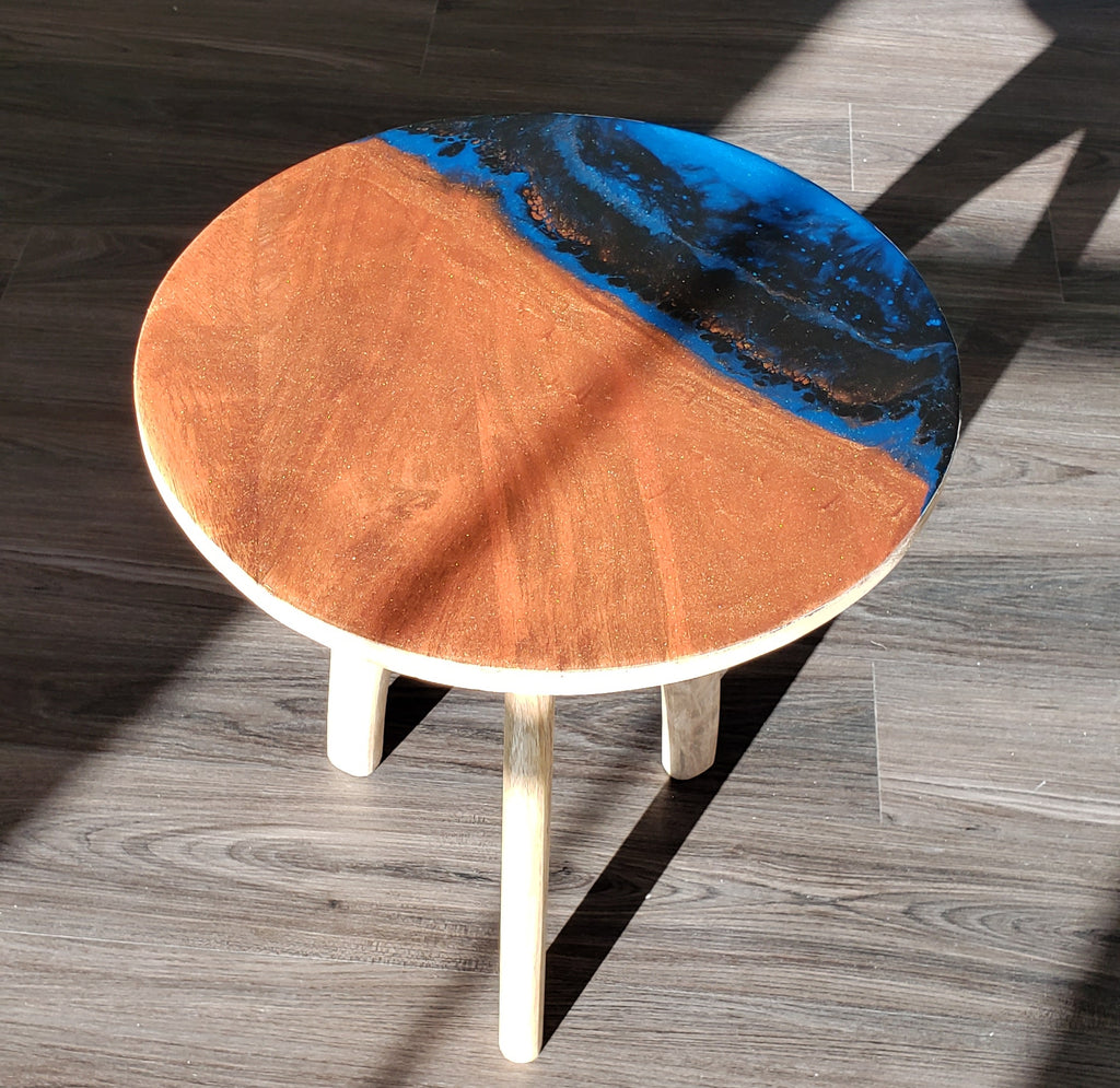 Resin Top Side Table