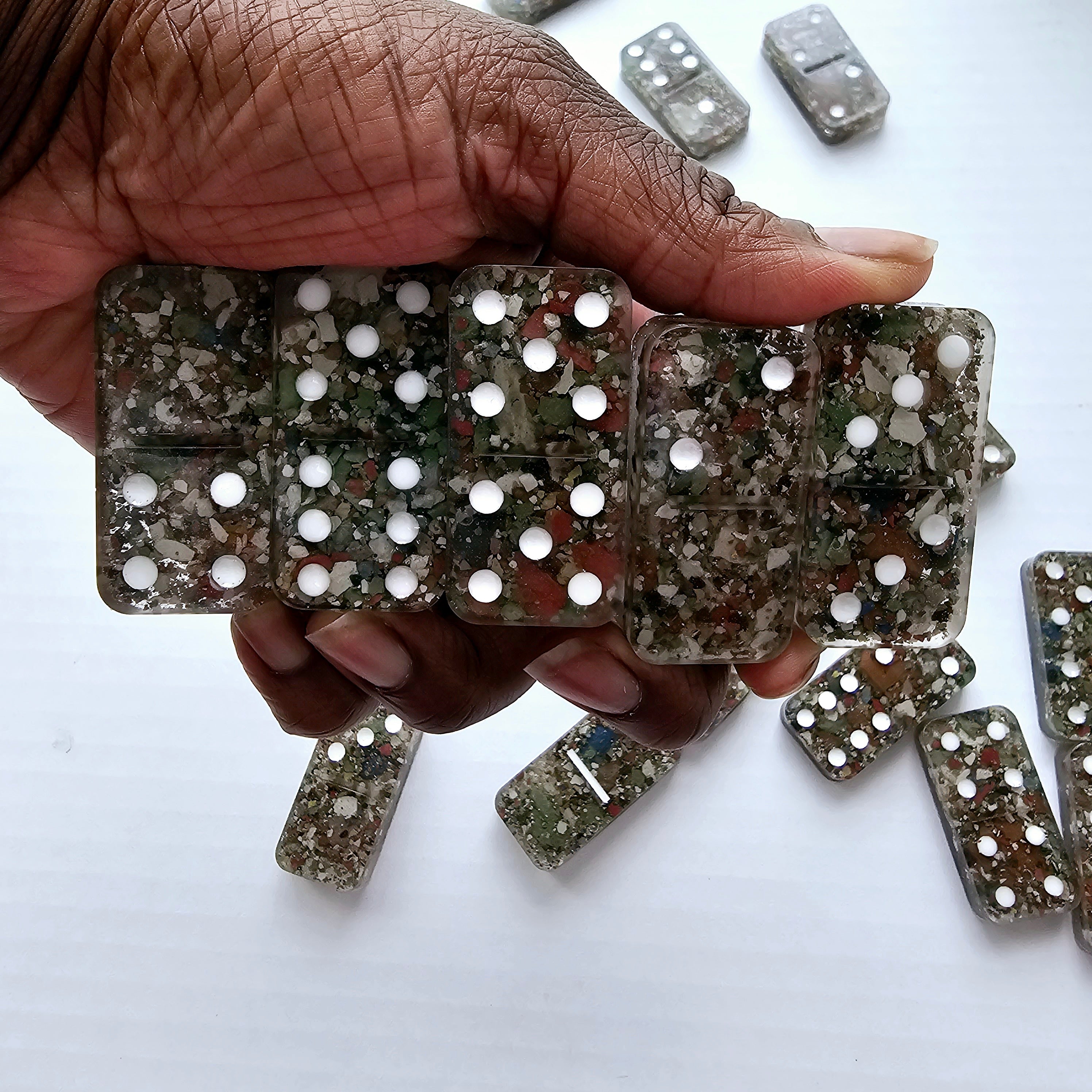 Domino Set - Cement Pieces