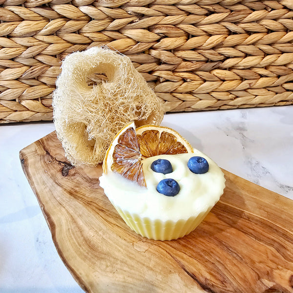 Cupcake Soap - Blueberry + Citrus