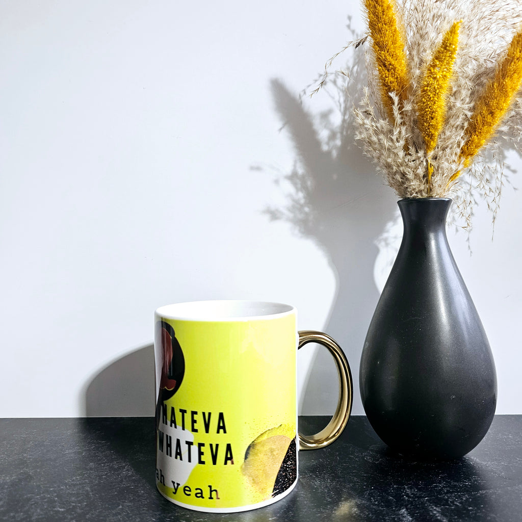 I Can Do Whateva Mug 11oz - Lime Yellow
