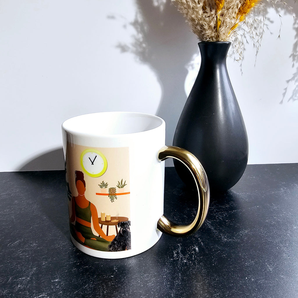 Meditation with my Fur Babies Mug 11oz -