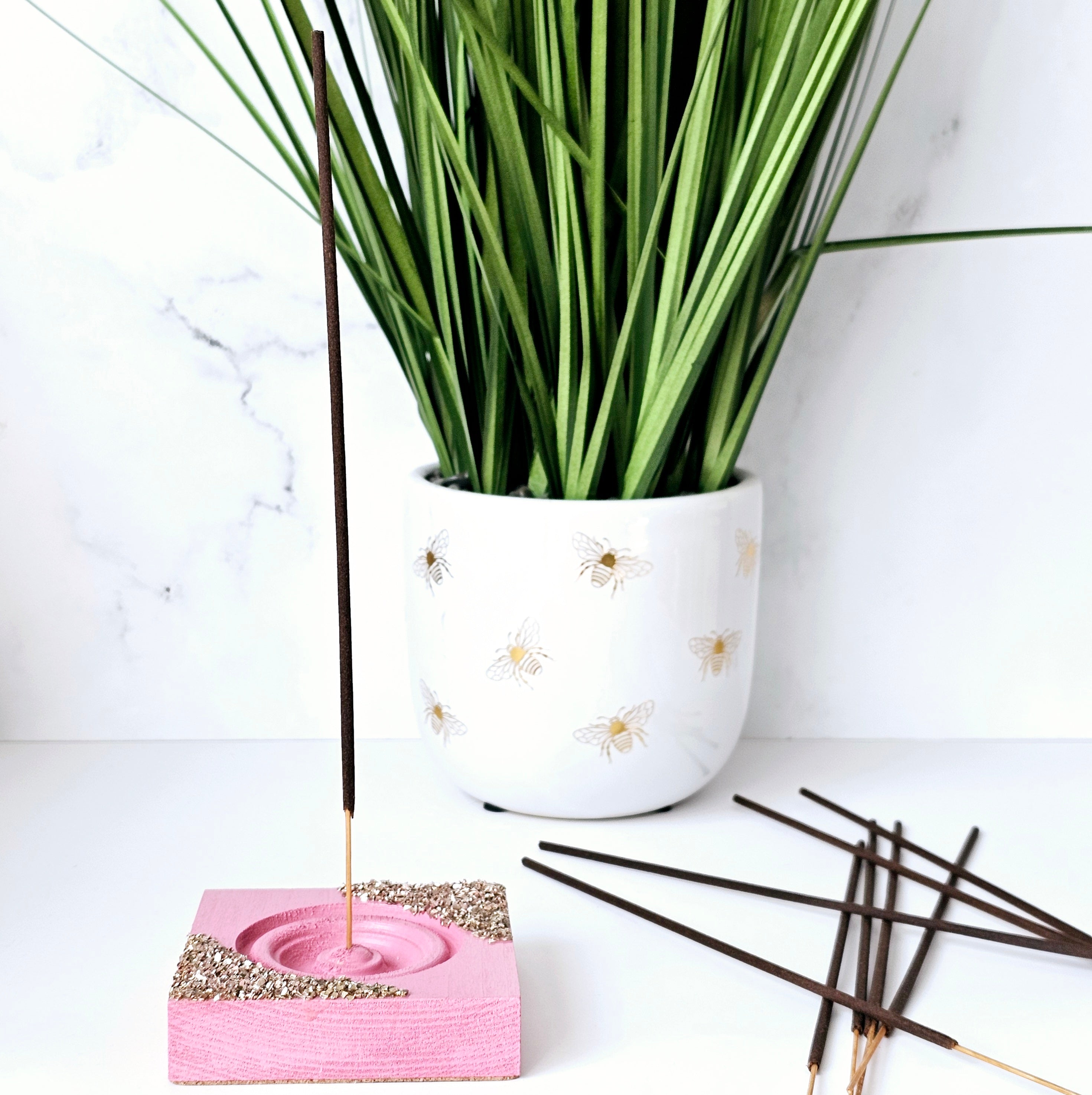 Rose Gold Incense Holder