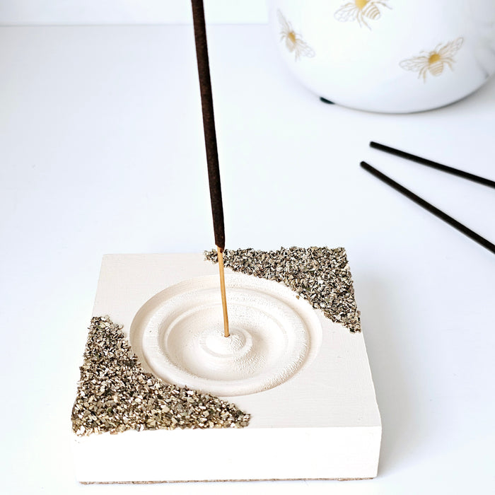 Tan Incense Holder