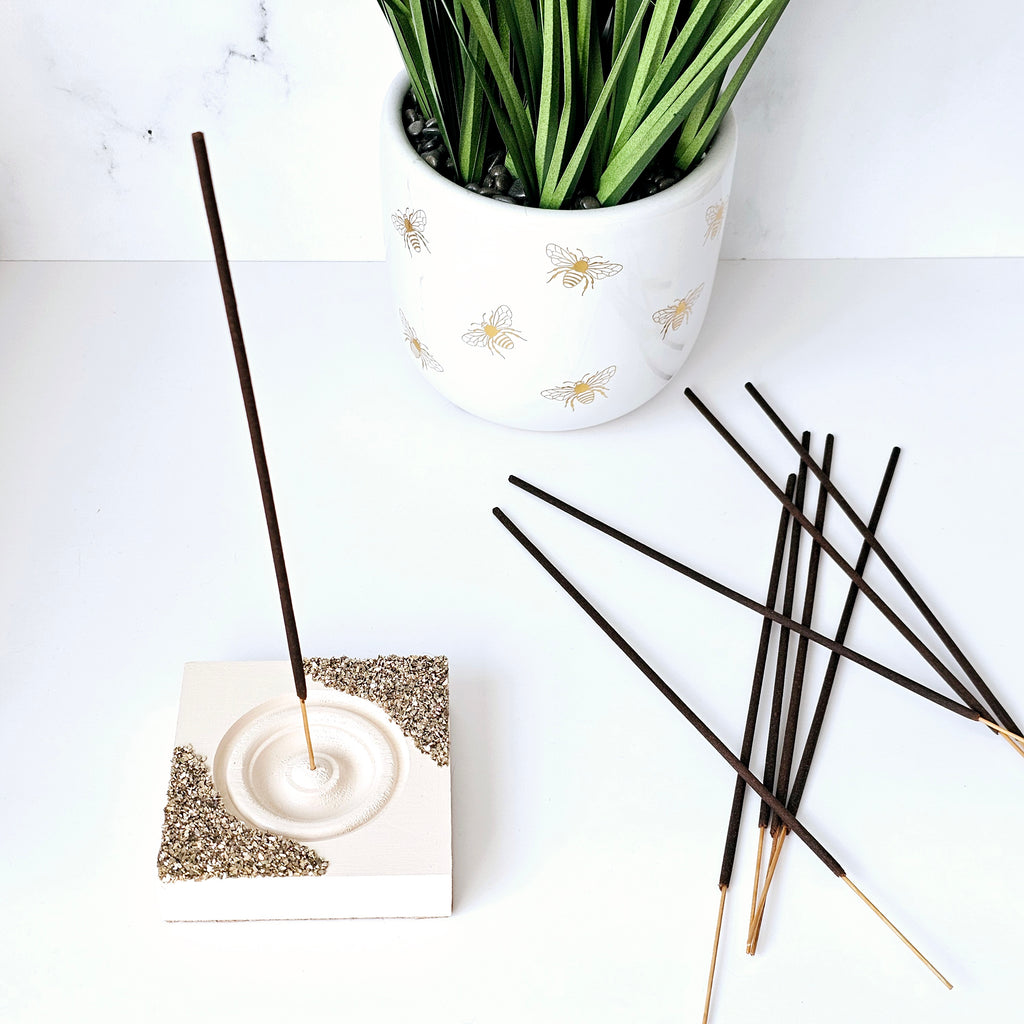 Tan Incense Holder