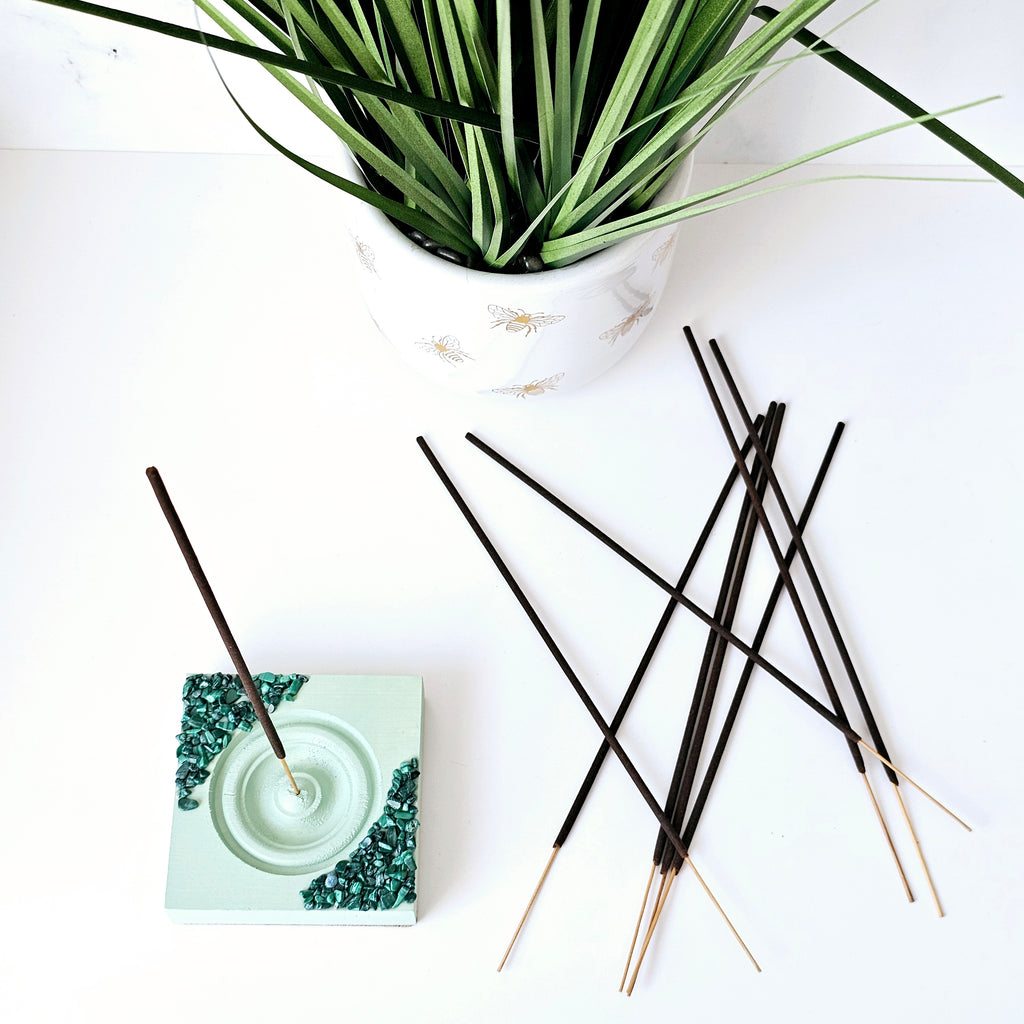 Malachite Incense Holder