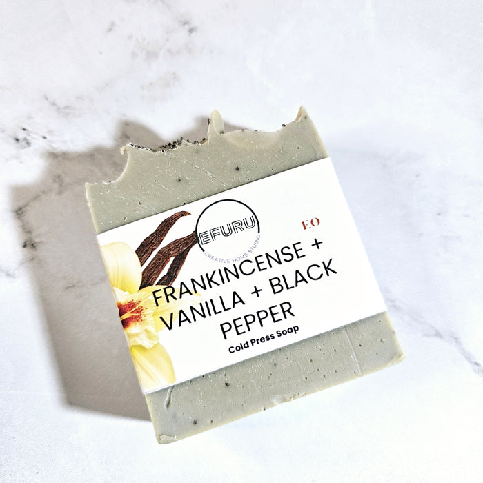 Frankincense + Vanilla + Black Pepper Bar Soap