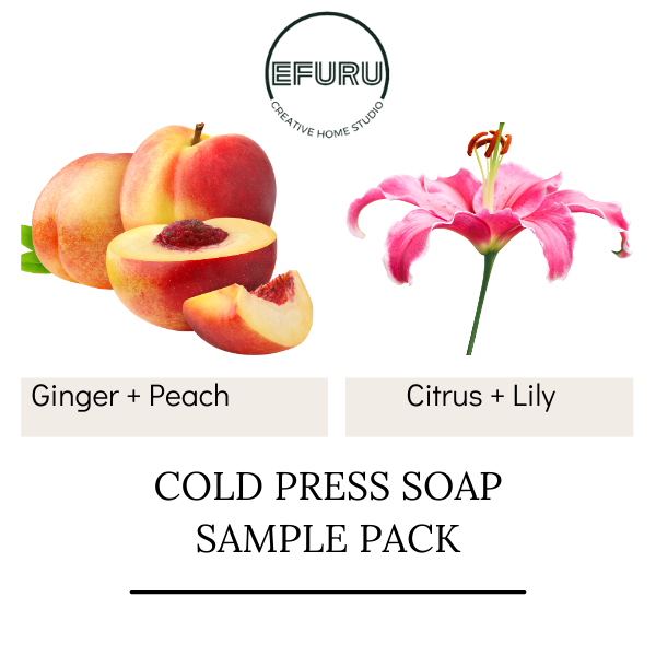 Ginger + Peach/ Citrus Lily Soap Sample Pack