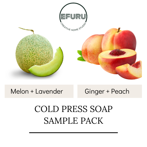 Melon + Lavender/ Ginger +Peach Soap Sample Pack