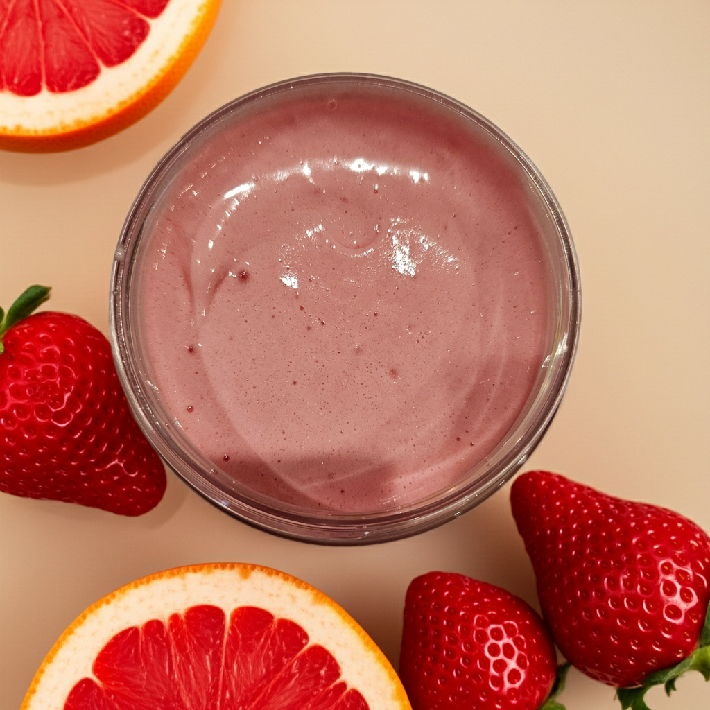 Grapefruit + Strawberry Whipped Soap 8oz