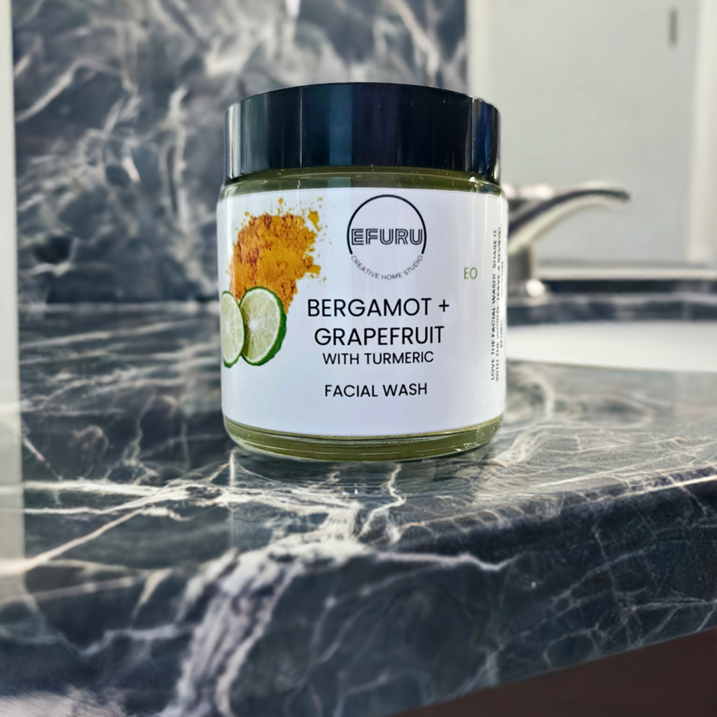 Bergamot + Grapefruit Facial Wash (Infused with Ground Turmeric)