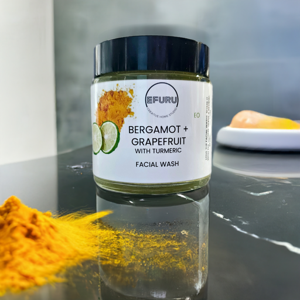 Bergamot + Grapefruit Facial Wash (Infused with Ground Turmeric)