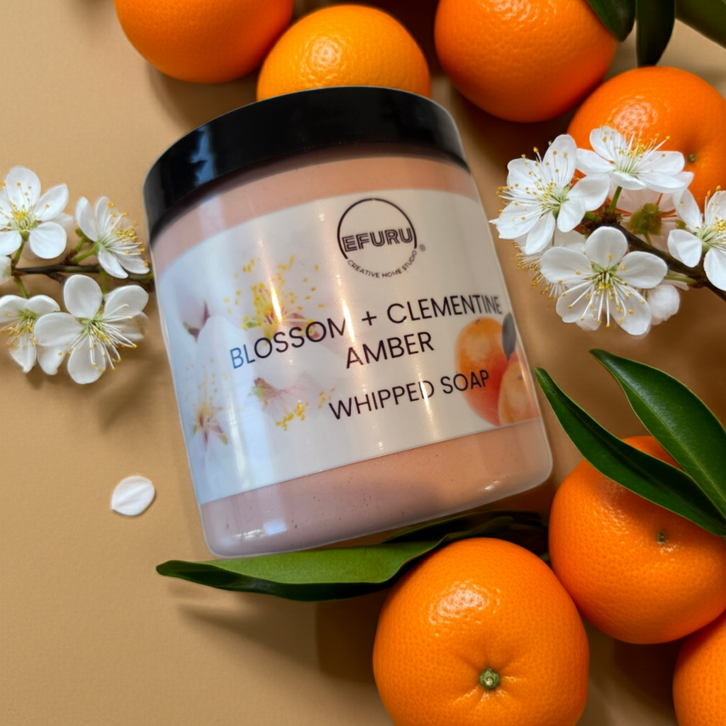 Blossom + Clementine + Amber Whipped Soap 8oz
