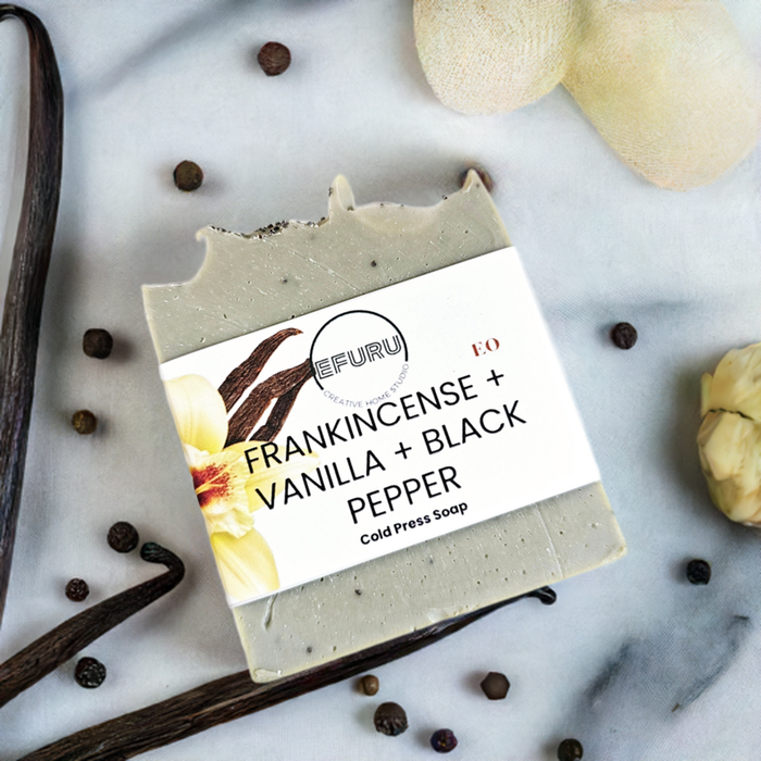 Frankincense + Vanilla + Black Pepper Bar Soap