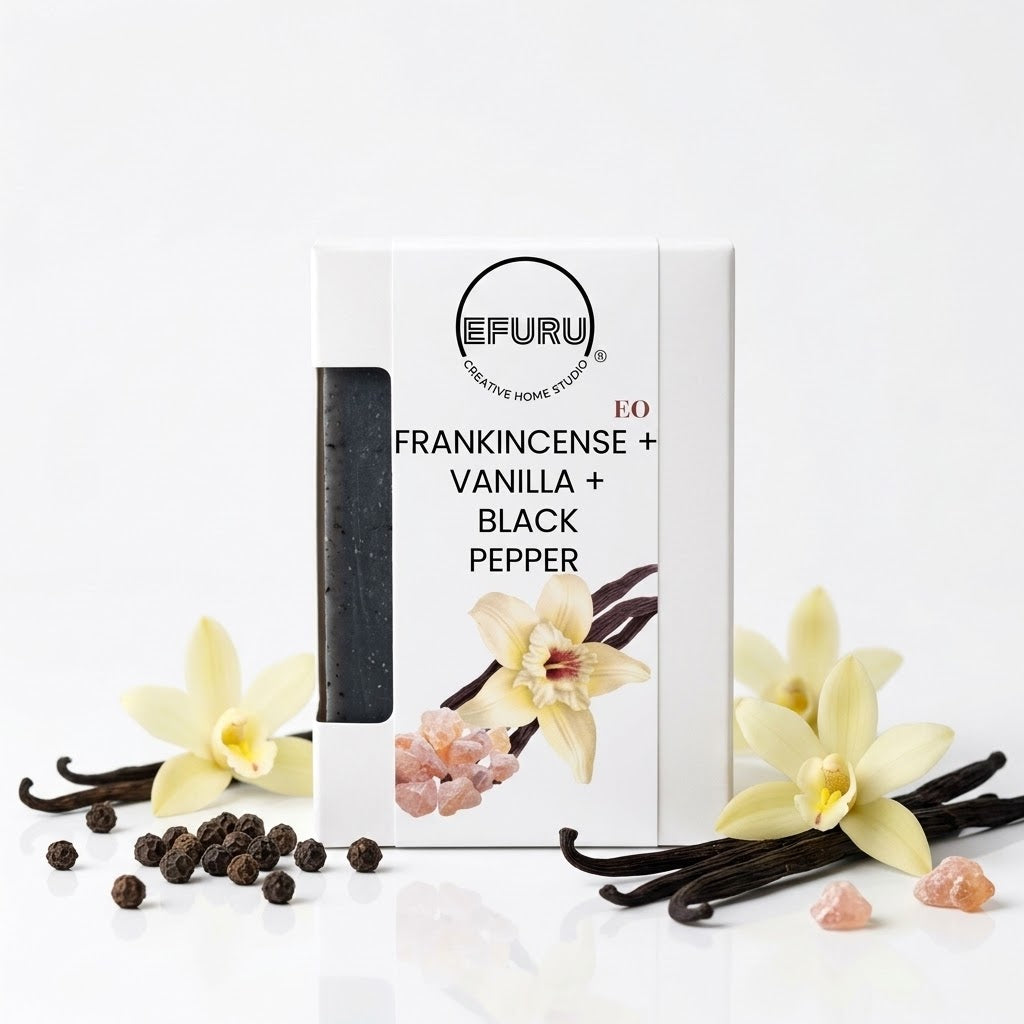 Frankincense + Vanilla + Black Pepper Bar Soap