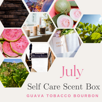 July Self Care Scent Box - Guava + Tobacco + Bourbon