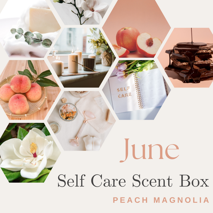 June Self Care Scent Box - Peach + Magnolia