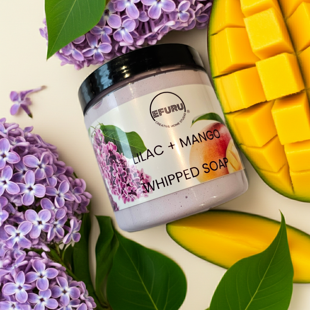 Lilac + Mango Whipped Soap 8oz