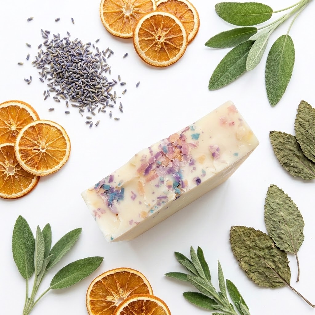 Orange + Lavender + Sage + Pachouli Bar Soap