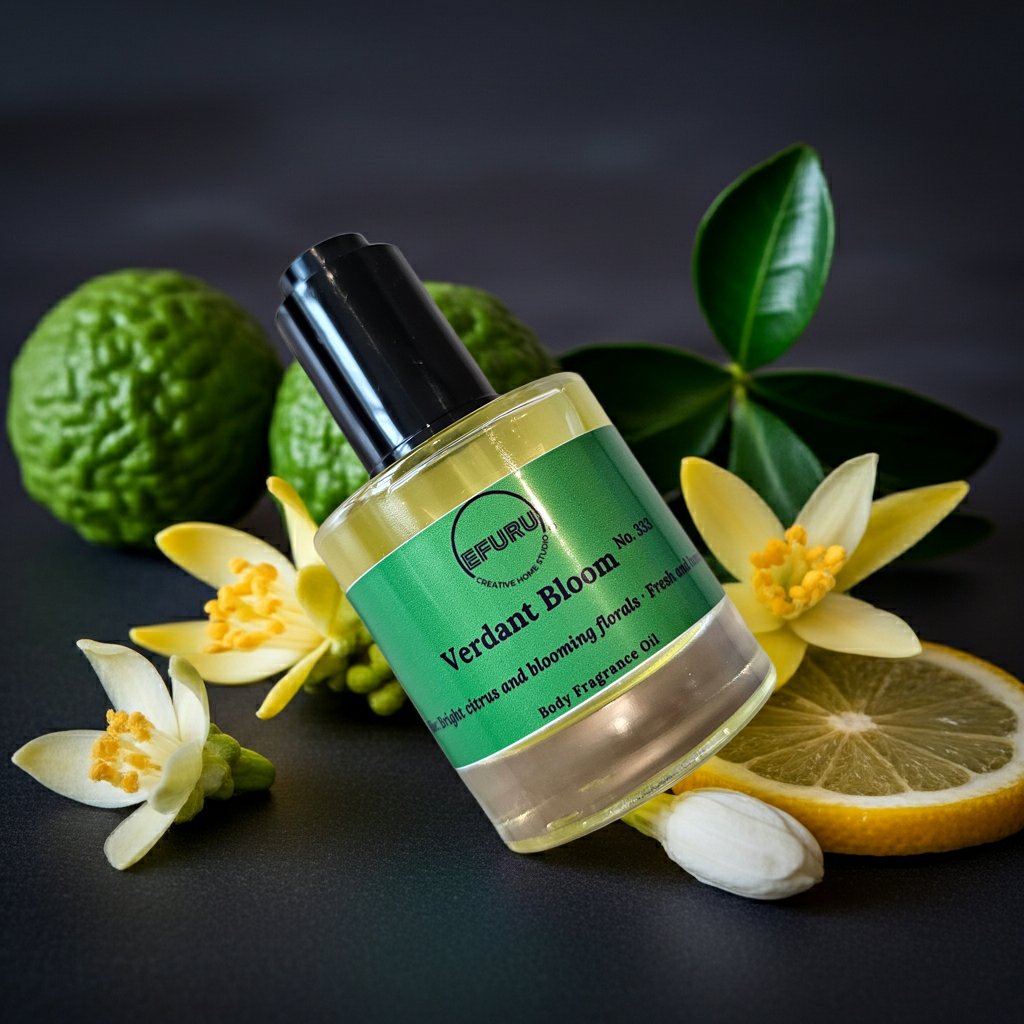 Verdant Bloom 333 - Push-top Body Fragrance Oil – Efuru Studio