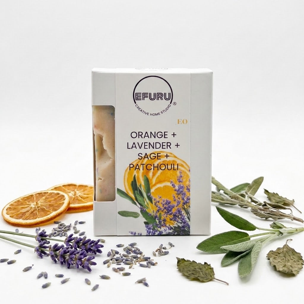 Orange + Lavender + Sage + Pachouli Bar Soap