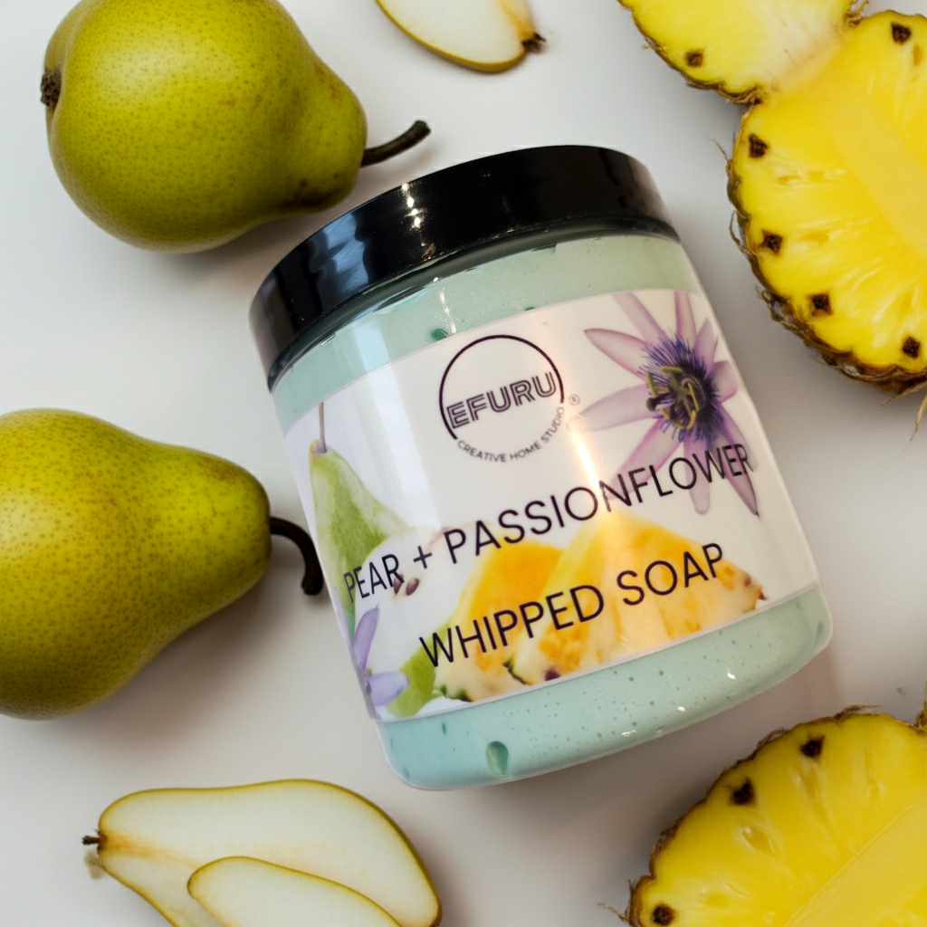 Pear + Passionflower Whipped Soap 8oz
