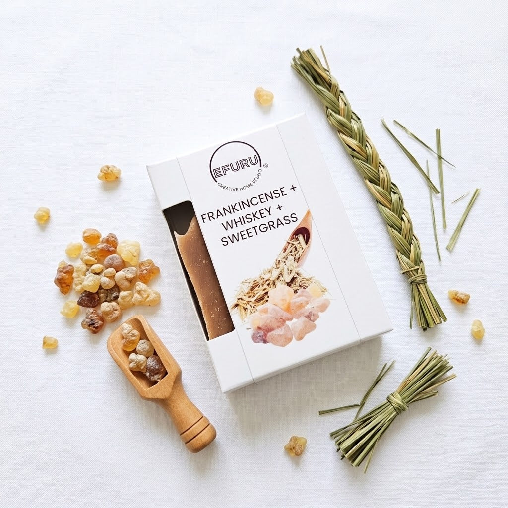 Frankincense + Whiskey + Sweetgrass Bar Soap