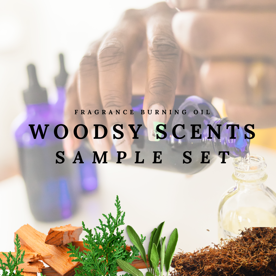 Woody Burning Oil Scents Sample Set