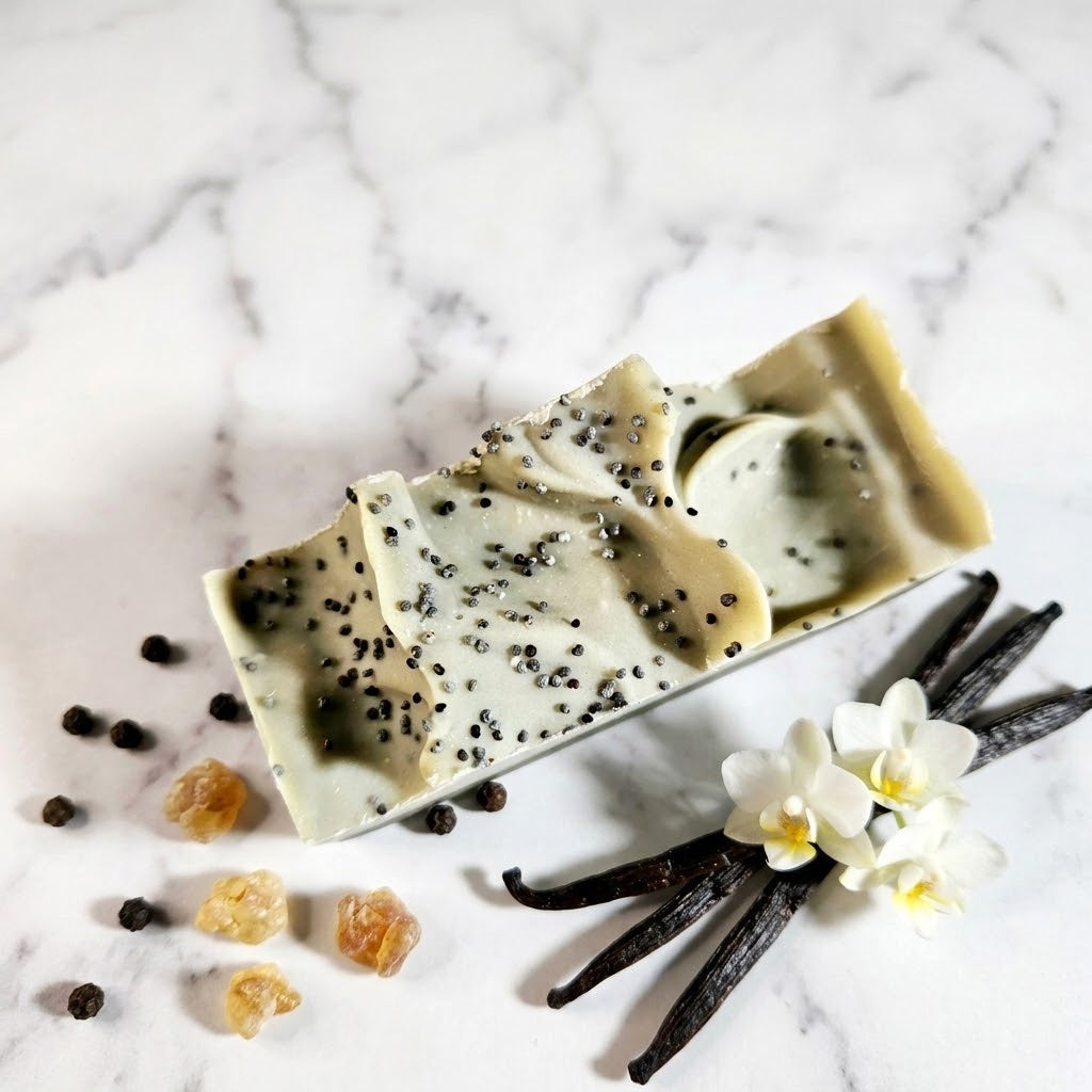 Frankincense + Vanilla + Black Pepper Bar Soap