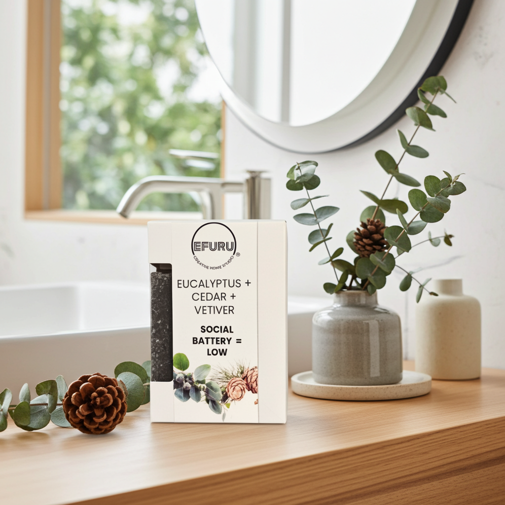 Eucalyptus + Cedar + Vetiver (SOCIAL BATTERY = LOW)