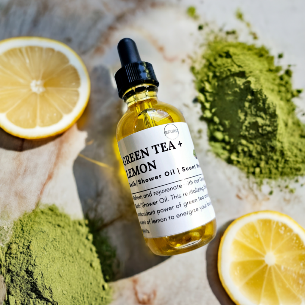 Green Tea + Lemon Bath Oil (EO)