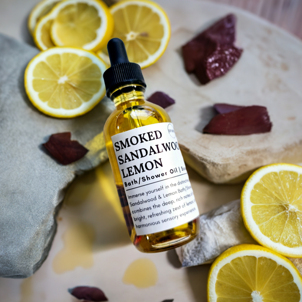 Smoke Sandalwood + Lemon Bath Oil (EO)