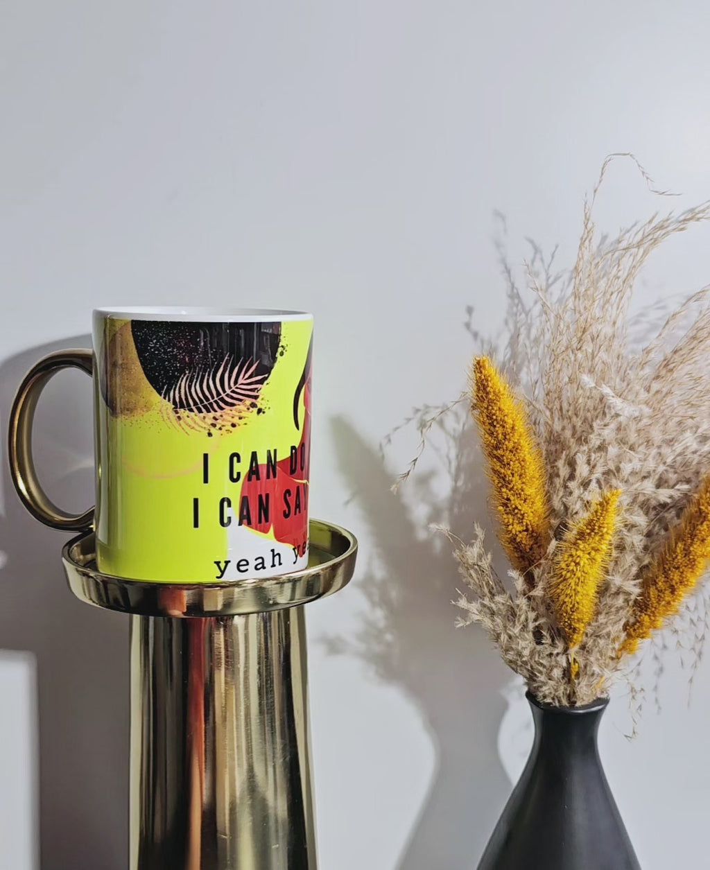 I Can Do Whateva Mug 11oz - Lime Yellow