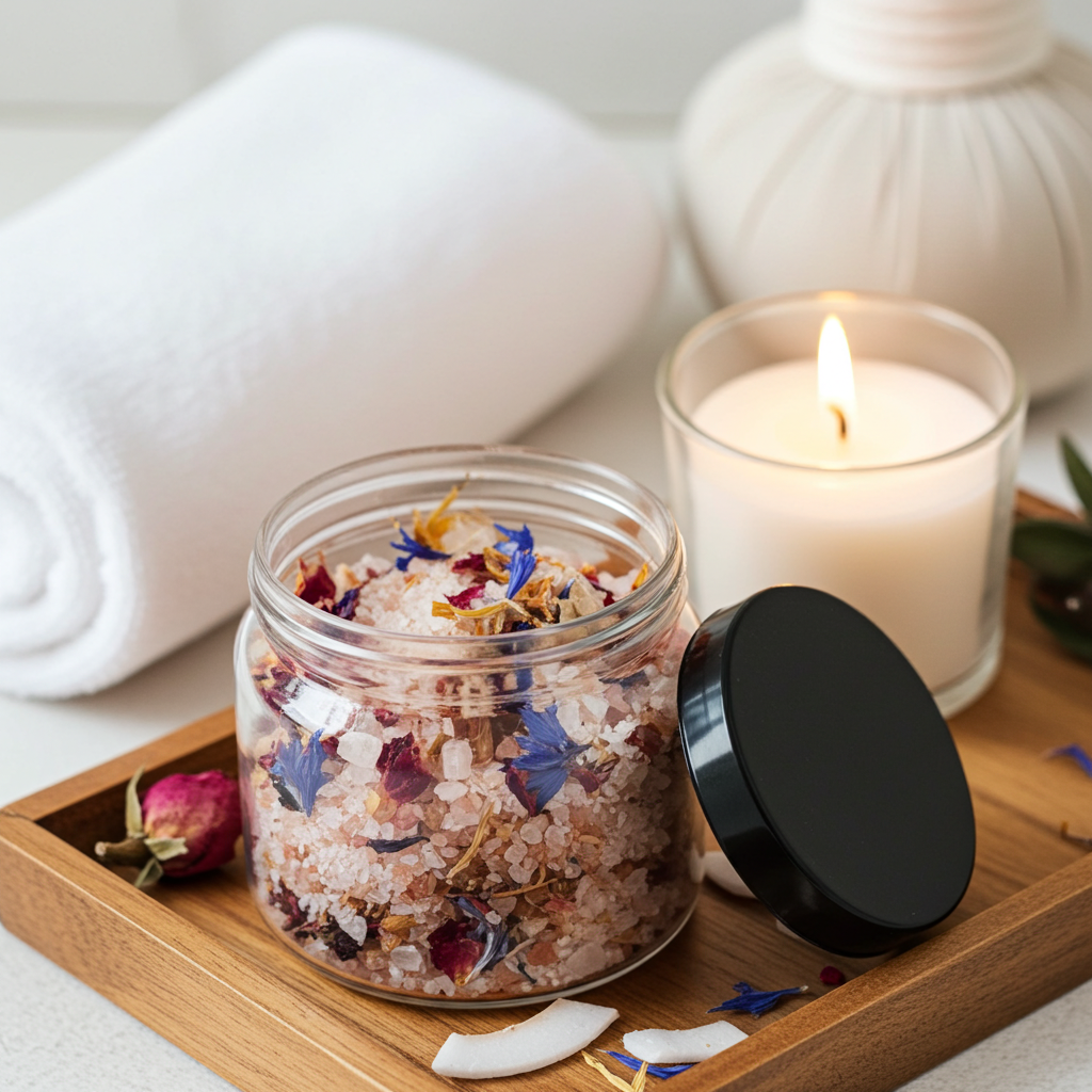 Coconut + Rose - Bath Salt/Foot Soak 8oz