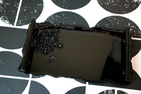 Black Resin Tray - Flat Druzy Embed