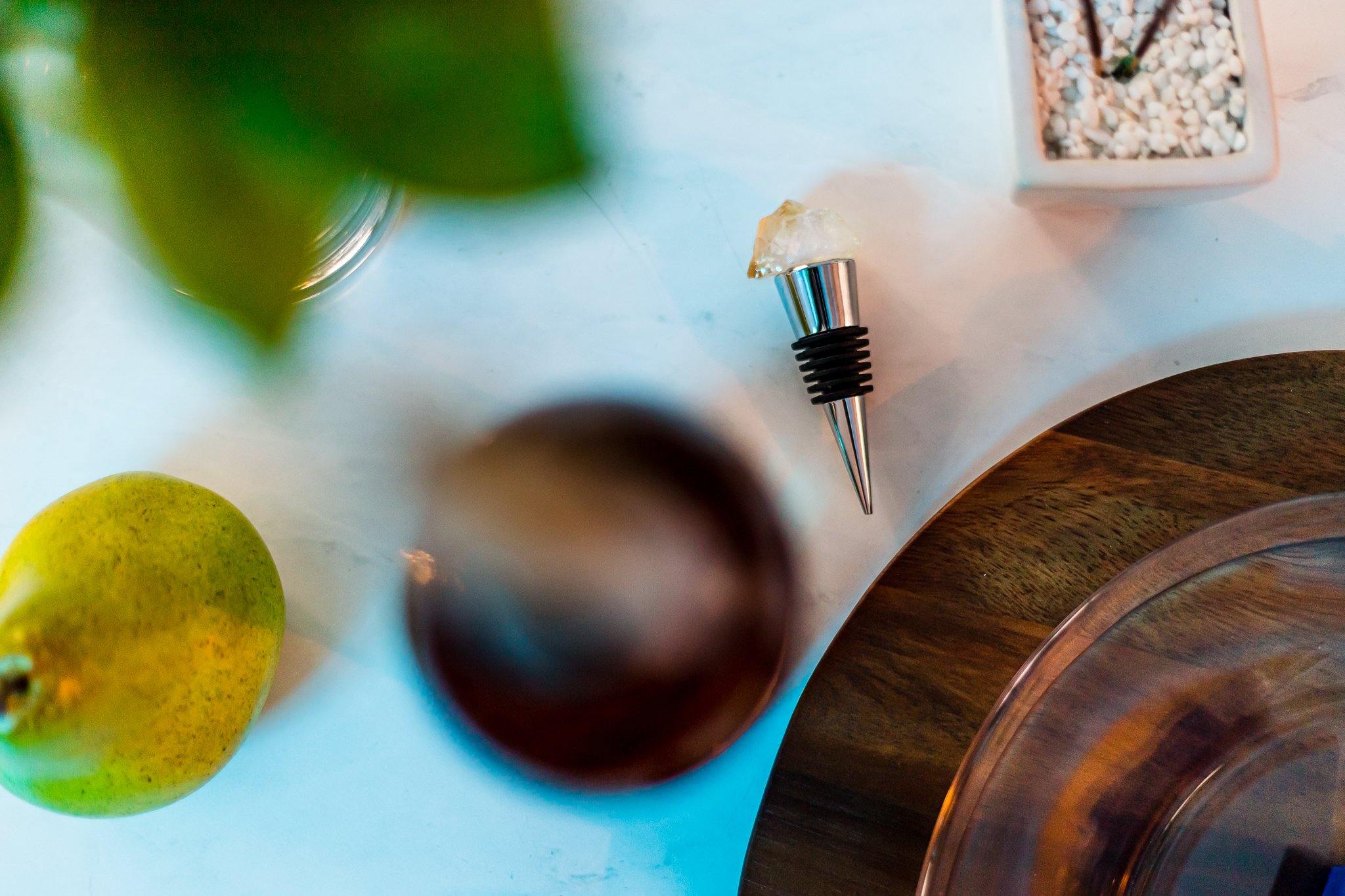 Citrine Bottle Stopper - YellowBagDesigns