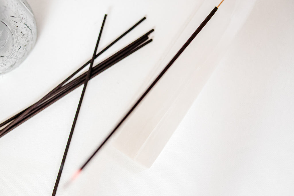 Selenite Incense Holder - YellowBagDesigns