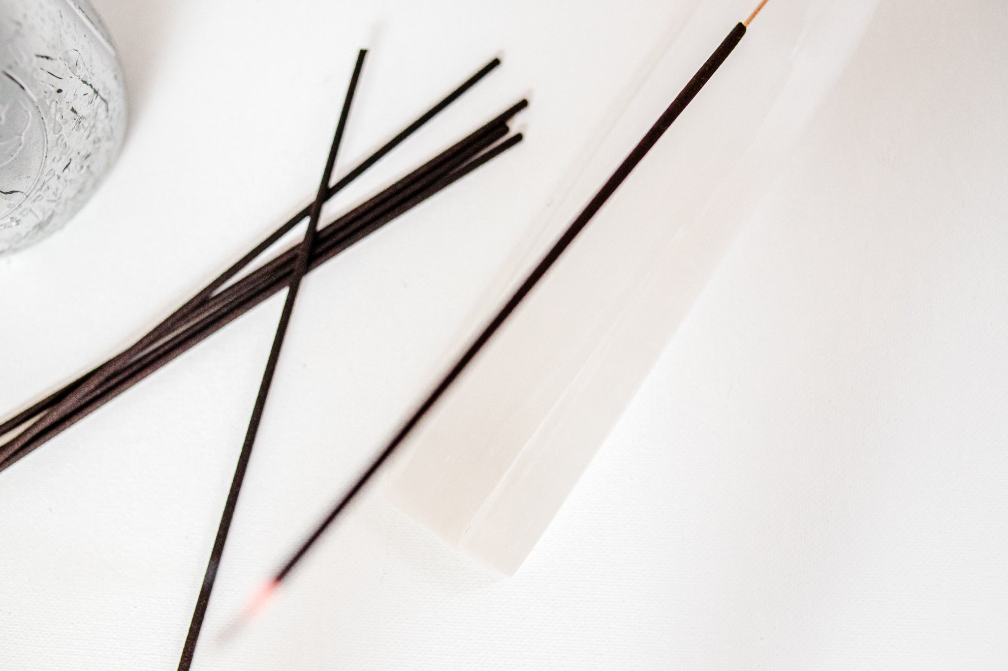 Selenite Incense Holder - YellowBagDesigns